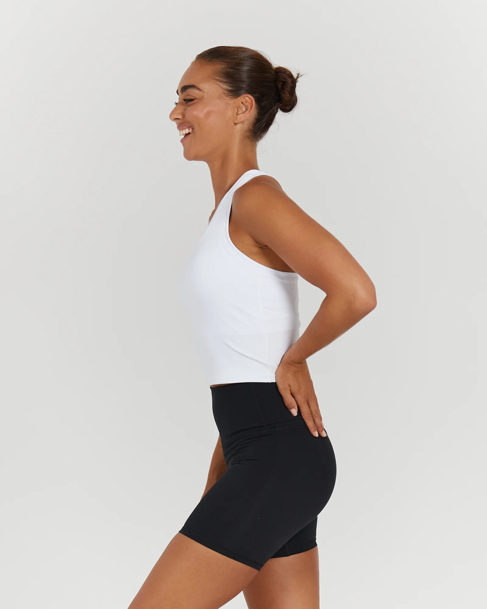 LUXE MIDRIFF TANK - WHITE - Image 4