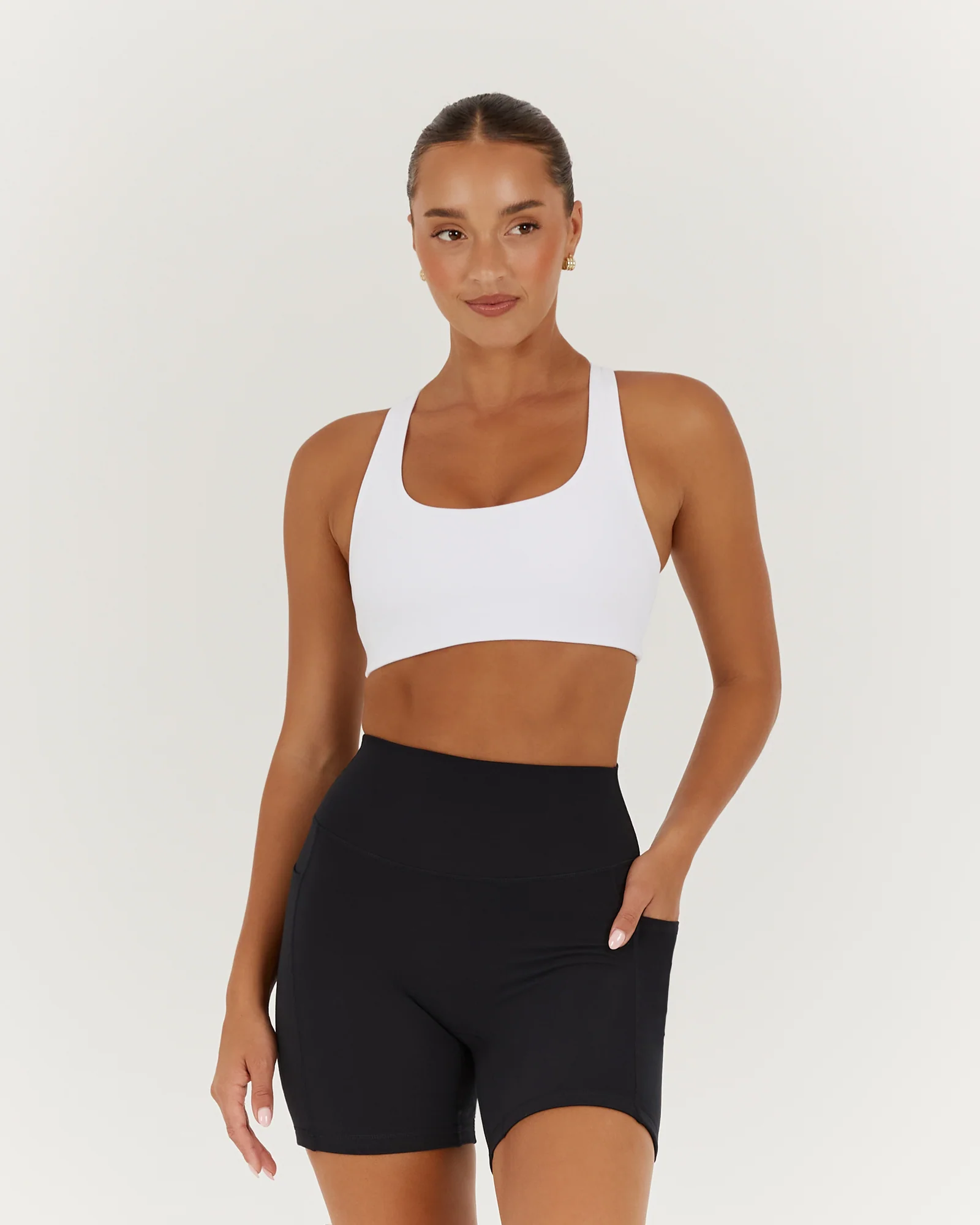 MOTION 360 CROSS BACK BRA - WHITE - Image 6