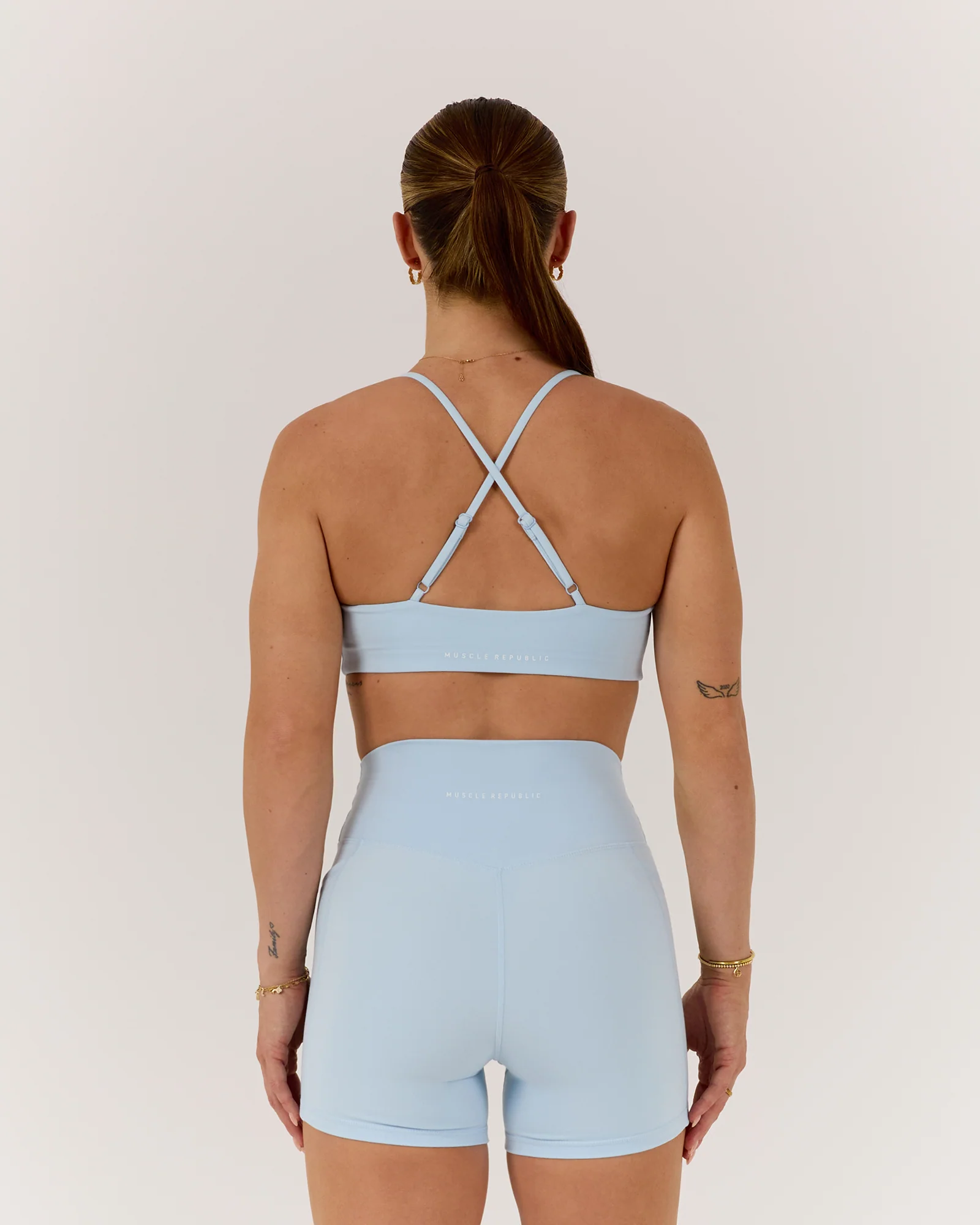 MOTION 360 THIN STRAP BRA - ICE BLUE - Image 3