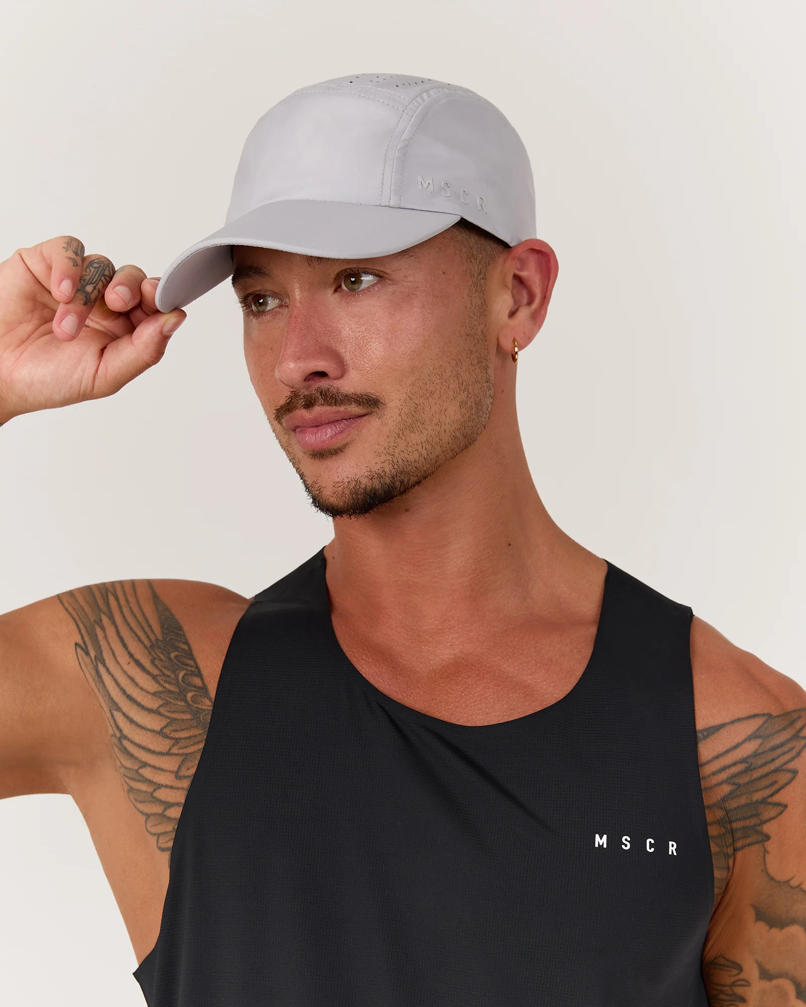MSCR LIGHTWEIGHT RUN CAP - LIGHT GREY - Image 6