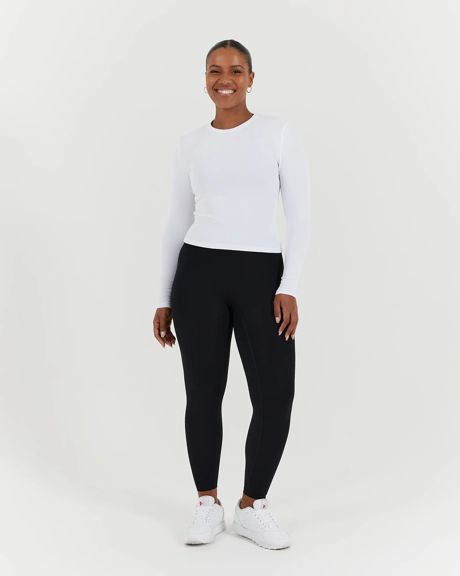 STANCE RIBBED LONG SLEEVE TOP - WHITE - Image 10