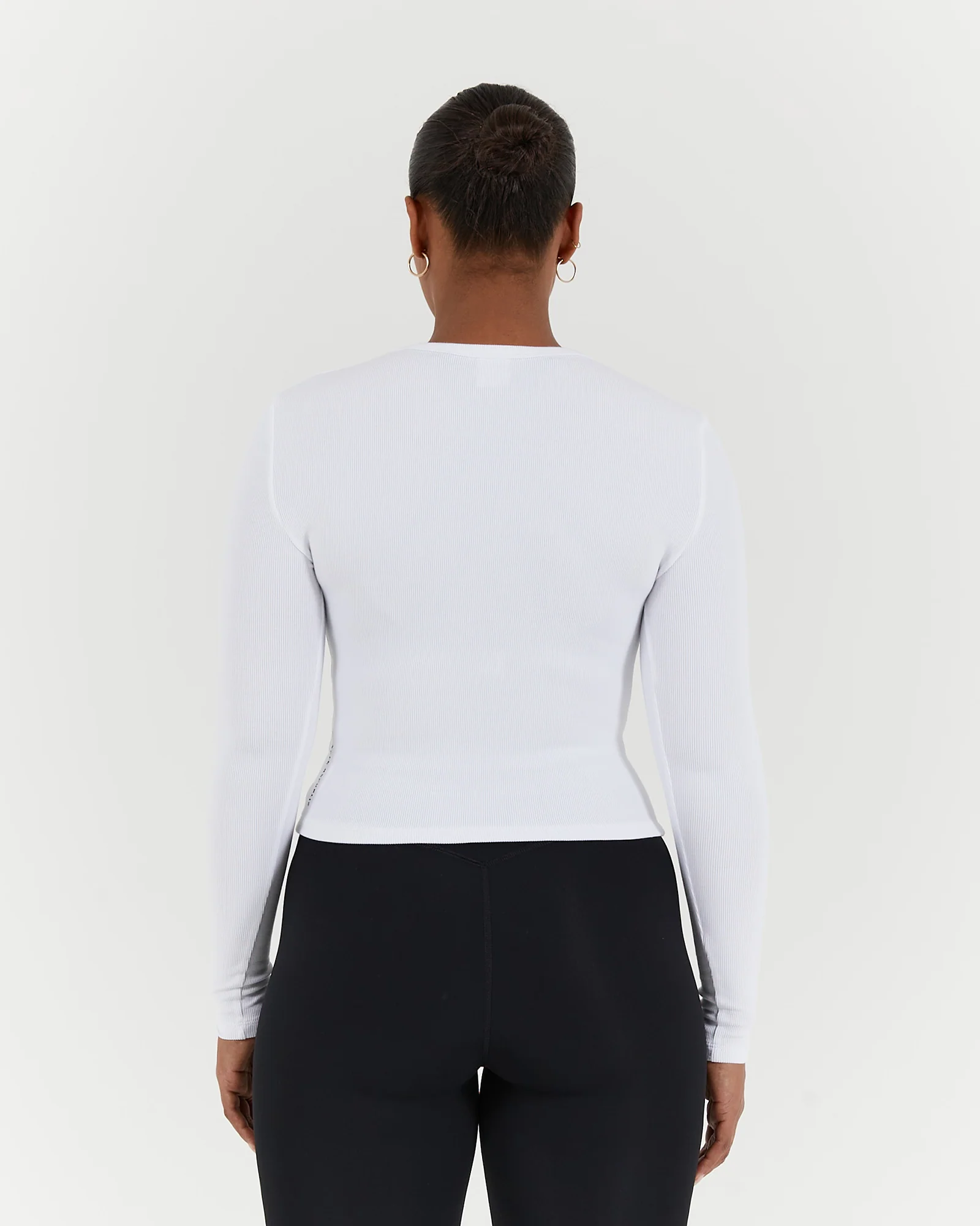 STANCE RIBBED LONG SLEEVE TOP - WHITE - Image 2